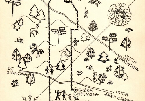 Oryginalna mapa szlaku z 1974 roku